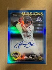 2024 Topps Pro Debut Homer Bush Jr. San Antonio Missions Auto /150 #PD-65