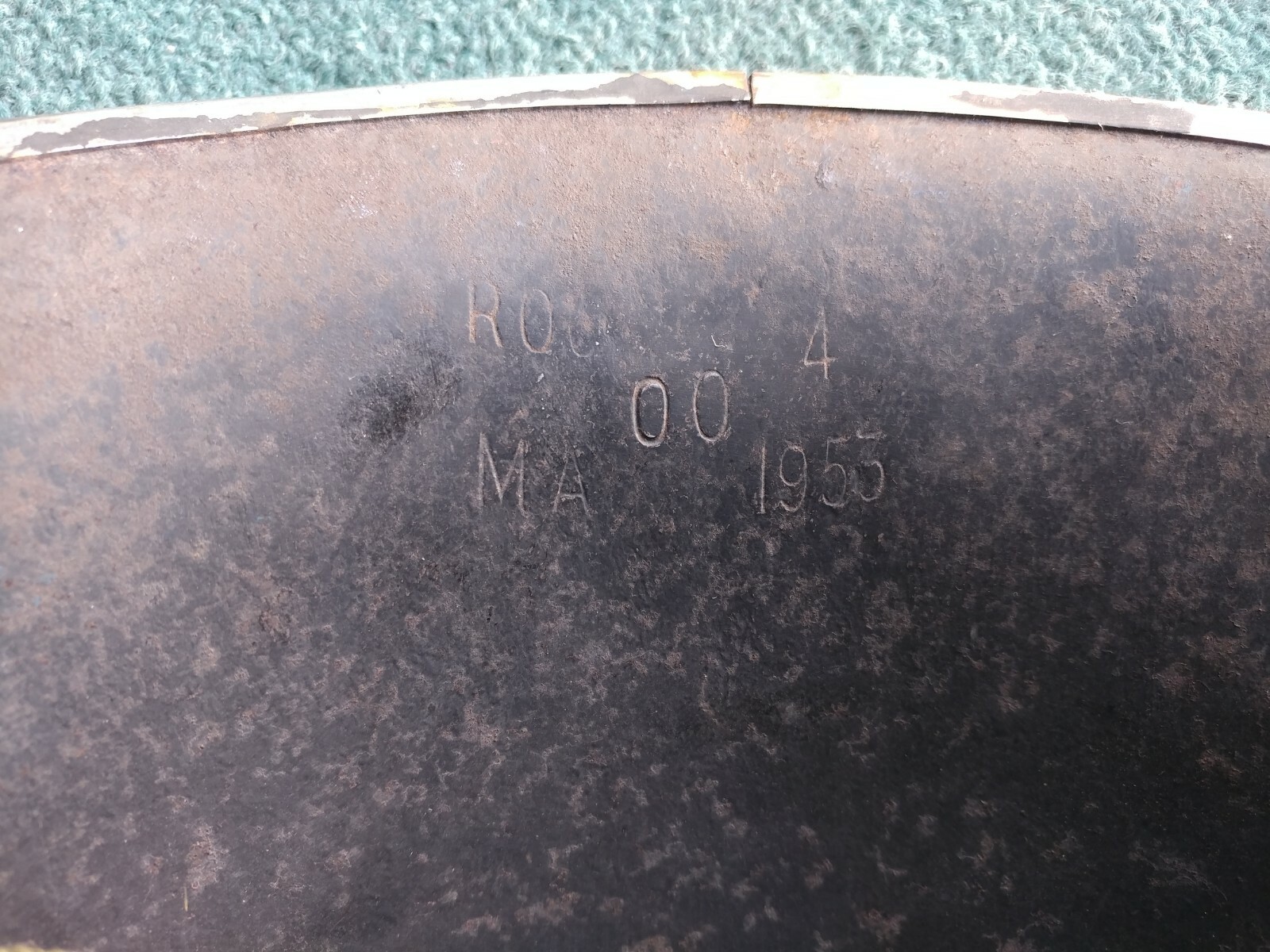 Original 1953 British Army MKIII? Turtle Combat Helmet Shell