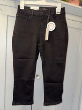 Judy Blue Jeans Womens 5/27 (meas 29x20) Black Capri Denim JB88239