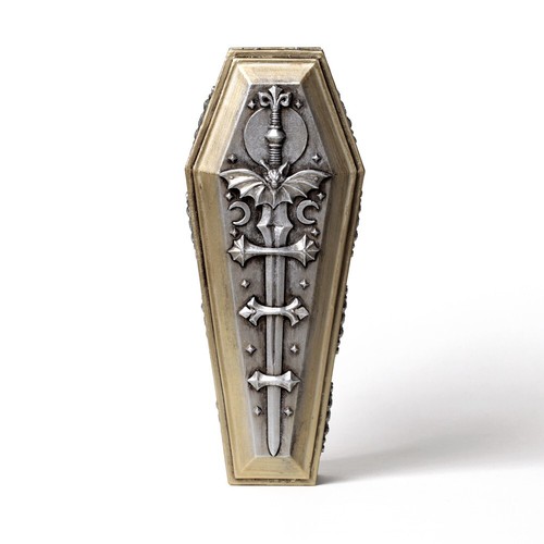 Alchemy Gothic Nosferatu's Rest Casket & Figure Sword Coffin Vampire Horror Love - Picture 3 of 5
