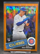 2020 Topps Chrome Ben Baller Nico Hoerner Orange 16/25 1986 Insert