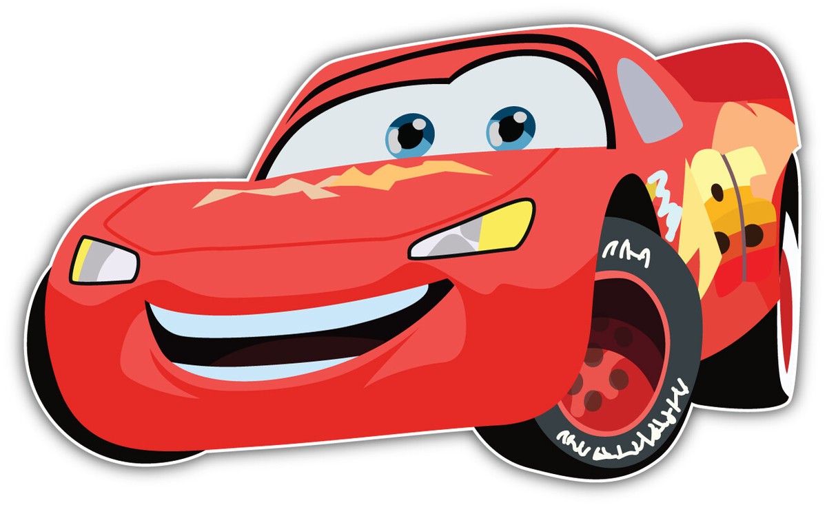 McQueen Cars Cartoon Sticker Bumper Decal - ''SIZES'' | eBay