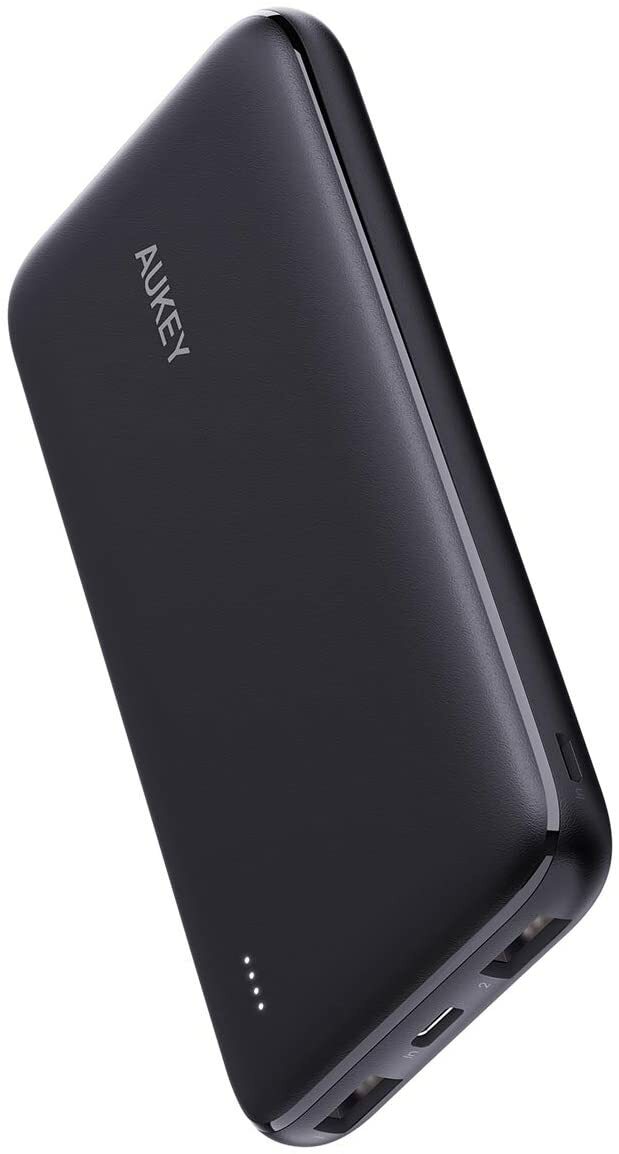 スマホアクセサリー Power bank au brand AUKEY USB C Power Bank 10000mAh Portable Charger Dual-Output