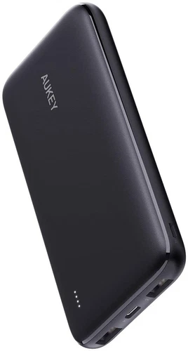 AUKEY USB C Power Bank 10000mAh شاحن محمول ثنائي الإخراج بطارية حزمة سريعة C