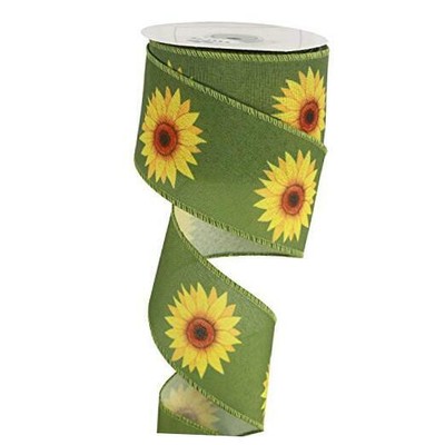 sunflower burlap ribbon