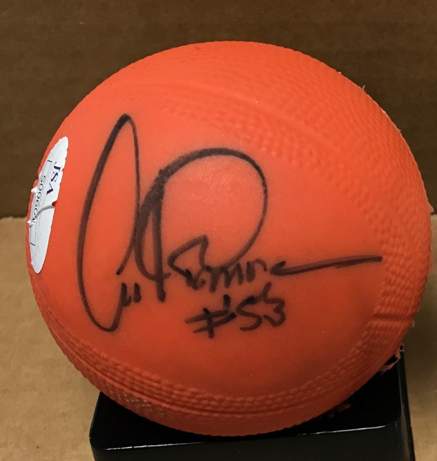 Artis Gilmore Autographed Signed MINIATURE SPONGE BASKETBALL INSCRIBED #53 JSA CERTIFICATE 