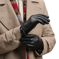Gsg Mens Full Palm Touchscreen Genuine Sheepskin Leather Gloves Stylish Colorblo Gsg Mens Full Palm Touchscreen Genuine Sheepskin Leather Gloves Stylish Colorblo