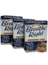 breathe right nasal strips original tan large strips 36 total count