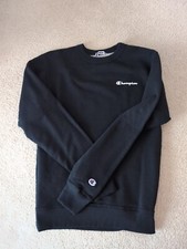AUTHENTIC VINTAGE CHAMPION Athletic Wear Sweatshirt Black Size Small EUC No wear