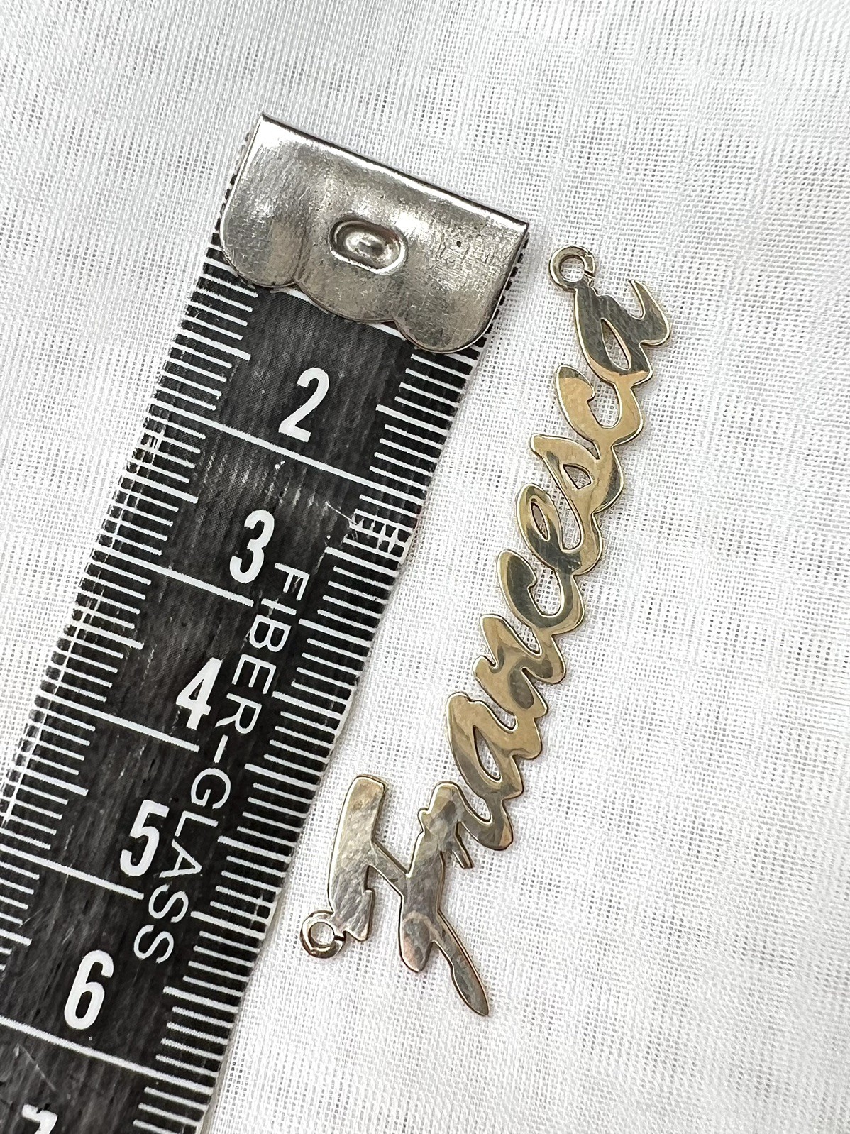 Personalised Solid Gold 9ct Name ‘Francesca’ Pend… - image 7