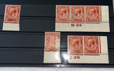 GB 1914-23 King George 1d V,controls very fine mint  MNH  