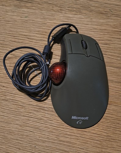 Mouse Microsoft Trackball ottico 1.0 X08-70386 cablato USB PS2/USB testato