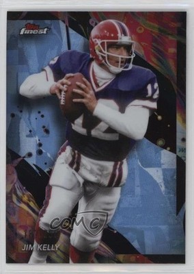 2024 Topps Finest Uncommon Sky Blue Refractor 187/250 Jim Kelly #105 HOF 0r6k