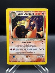 Dark Charizard 4/82 Holo Rare - Team Rocket - WOTC Vintage Pokémon Card