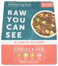 A Better Treat Dog Food Raw Salmon 3 lb (Pack of 5)