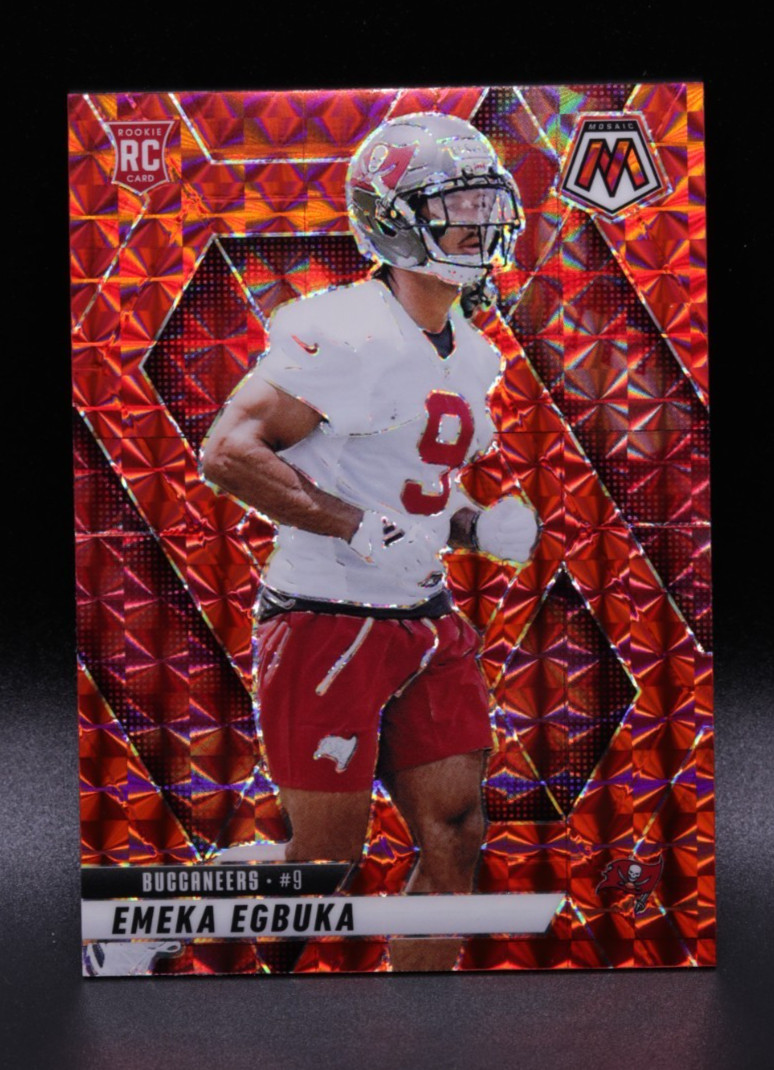 2025 Panini Mosaic - EMEKA EGBUKA ROOKIE MOSAIC RED PRIZM 376 RC COLOR MATCH!