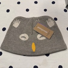 NWT Patagonia Baby Animal Friends Owl Beanie Hat Gray Size 5T Toddler