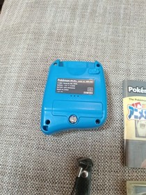 Nintendo Pokemon Mini Console Blue & Rare Strap &  4 Cartridges Japan Tested