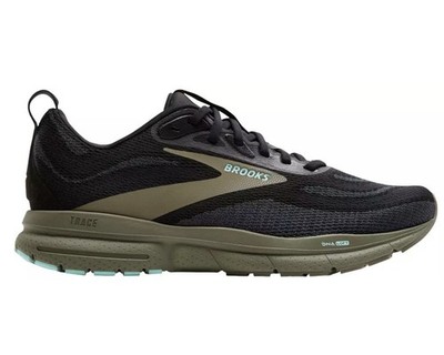 Brooks Men's Trace 4 Running Shoes Black/Ebony/Dusty Olive Size: 13