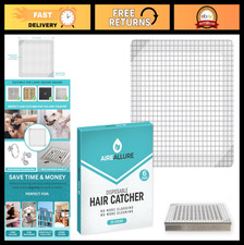 25 Pack Disposable Hair Catcher Stickers - Peel Stick Drain Strainers, 6" Squa