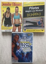 NEW SEALED 3 x Fitness DVD Bundle Weight Loss Pilates Workout Jennifer Ellison