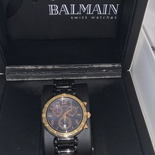 Balmain Women's Swiss Quartz Chronograph Date Two-Tone 36mm Watch w/ Box Manual