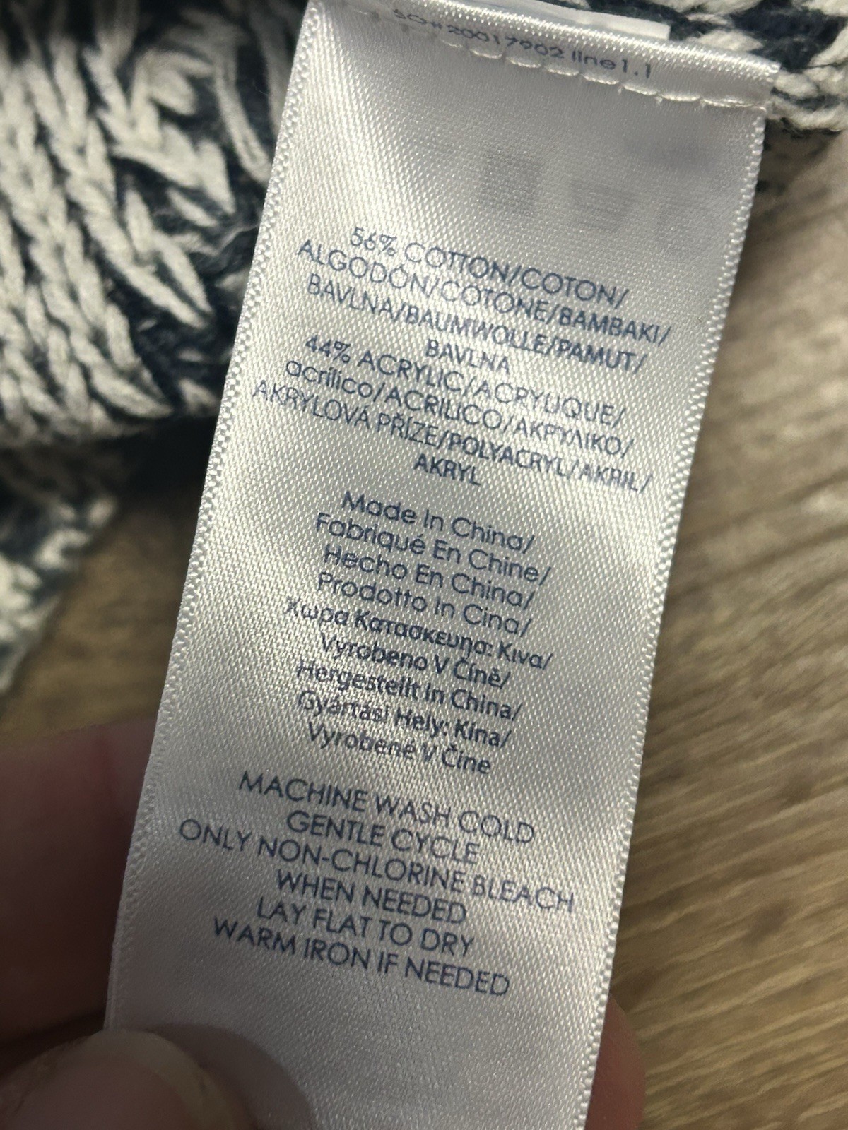 Chaps Cable Knit Patchwork Sweater Women’s LG Pre… - image 14