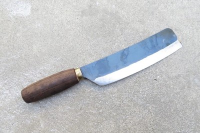 Crude - Premium 8 Inch Japanese Nakiri Chef Knife, Carbon Steel, SHARP !