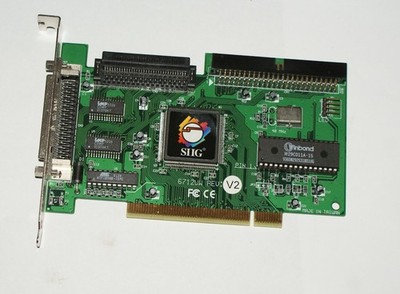 SIIG 6712UW V2 Ultra Wide SCSI Karte mit Handbuch und Treiberdiskette