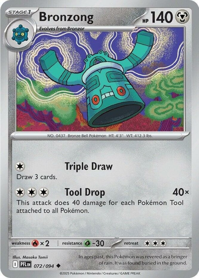 Bronzong - 072/094 - Uncommon NM Phantasmal Flames