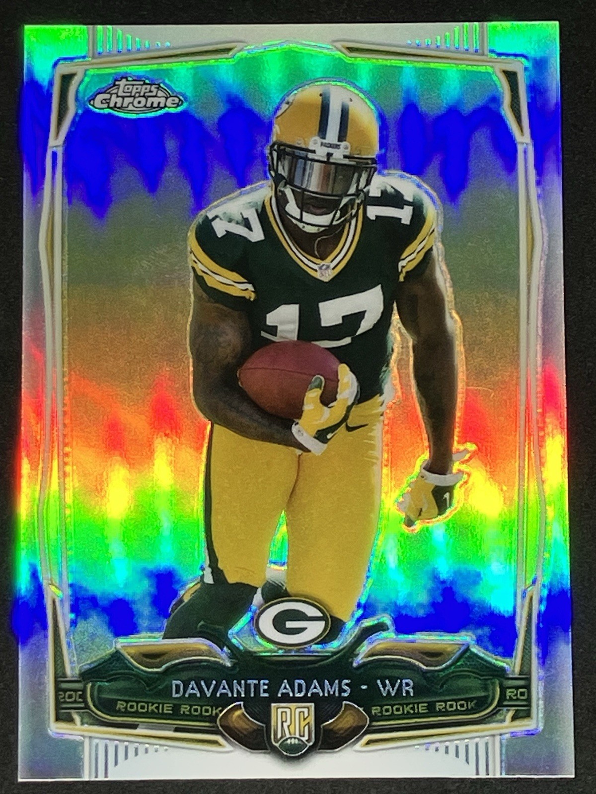 2014 Topps Chrome Davante Adams #114 Refractor RC Silver Packers Rams