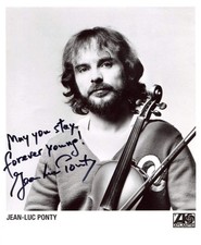 COMPOSER Jean-Luc Ponty autograph, signed photograph