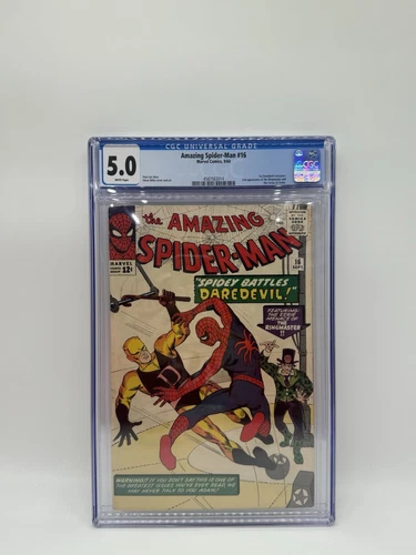 Amazing Spider-Man #16 Marvel Comics Sept 1964 1st Daredevil Crossover CGC 5.0