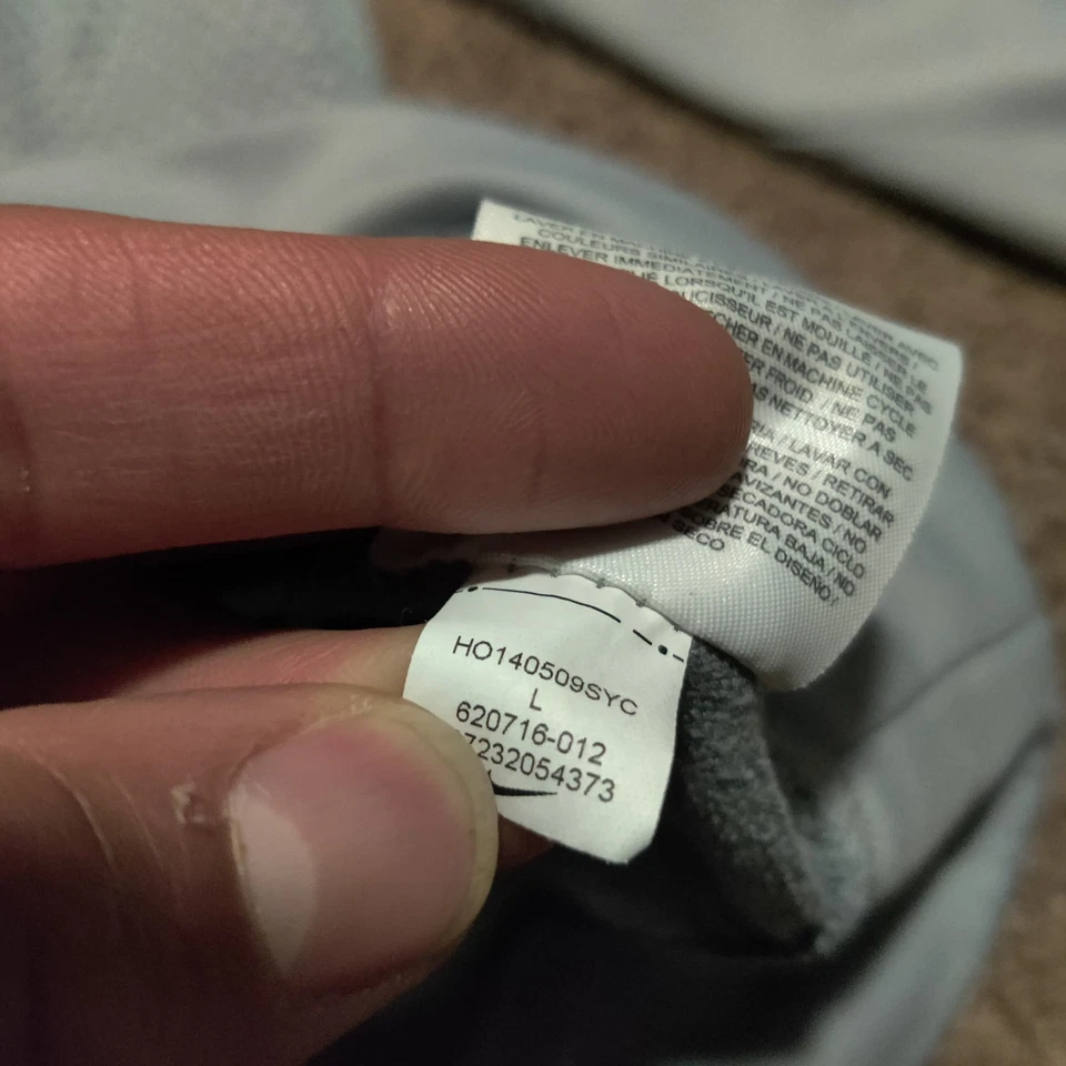 Moletom com capuz Nike Kobe Bryant Mamba cinza escala zíper completo Dri-Fit masculino tamanho grande - Imagem 4 de 4