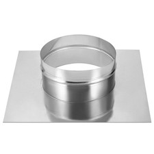 8" Galvanized Steel Duct Connector Flange Air Ducting Mounting Plate,14"x14"