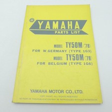 Yamaha TY 50 M Ersatzteilkatalog Ersatzteilliste Parts List Handbuch C6795