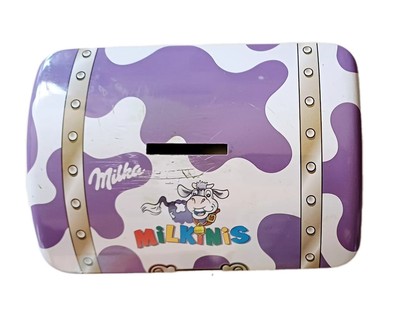 Milka Blechdose Spardose Metalldose 7x8x12 vintage