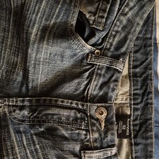 Buffalo David Bitton Blue Denim Jeans Straigh...