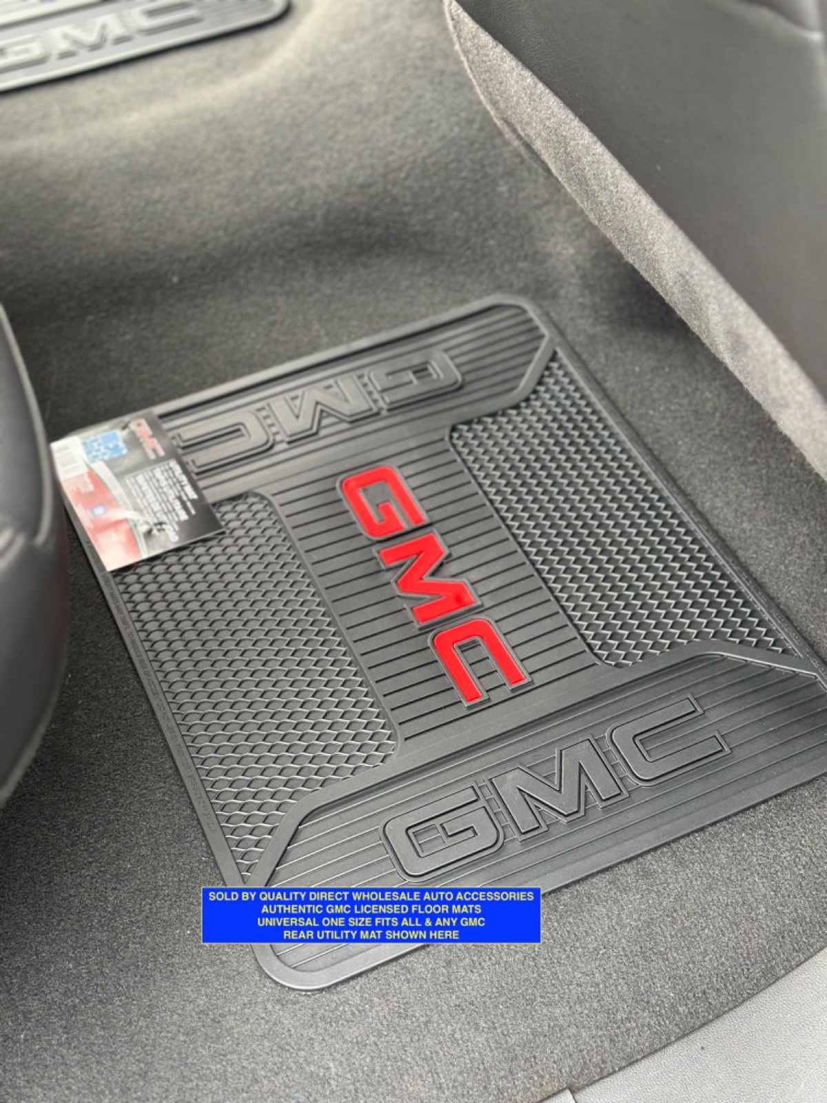 SET: GMC Floor Mats & STEERING WHEEL COVER All Weather Authentic GM BEST Gift