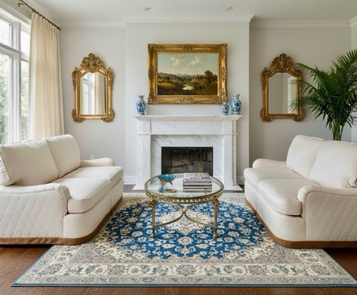 Pair of Matching Century Furniture Company Matching Cream Colored Sofas