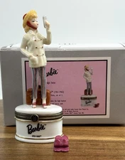 PHB Porcelain Hinged Trinket Box Barbie Open Road