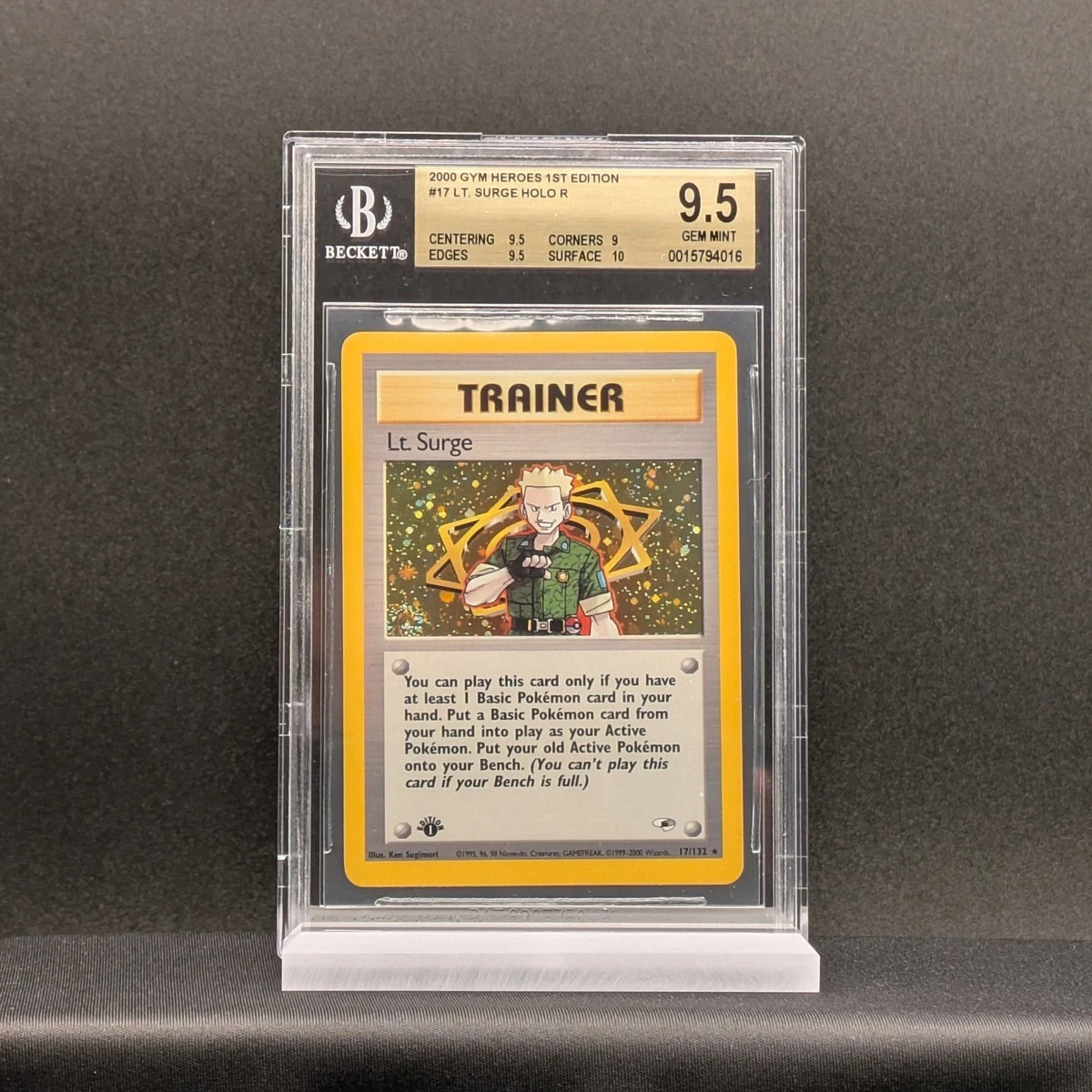 アンカレッジ SR BGS 9.5 (ゴールドラベル) Pokémon TCG Beckett Grading Services (BGS) 9.5 Graded Holo Rare