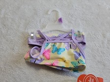 NWT Wonder Nation Baby  Toddler Girls Butterfly Bikini 2 Pc Purple Size 12M