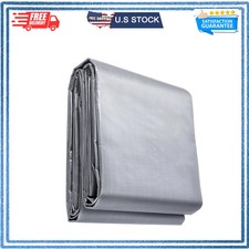 Heavy Duty Waterproof Poly Tarp 16 x 20 ft 10Mil Tear UV Resistant Plastic