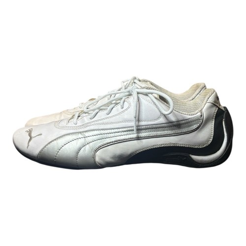 De Colección Y2K Puma Speedcat Mostro Sparco Tenis Blanco Negro Plata Para hombres Talla 11 Gato - Imagen 4 de 9
