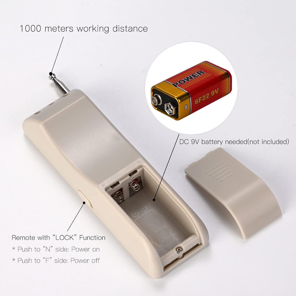 Remote Landscape 20-30 Amp Waterproof Remote Control Power Switch with Long Range Remote ...