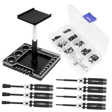 OGRC 7 in 1 Multifunctional RC Car Work Stand RC Repair Stand with 7Pcs Black