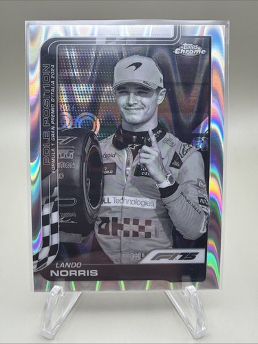 Lando Norris [Black Refractor] #120 2025 Topps Chrome Formula 1 card