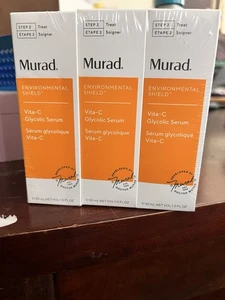 3 Pack Murad Vita C Glycolic Serum 1.0 fl oz New In Box