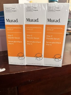 3 Pack Murad Vita C Glycolic Serum 1.0 fl oz New In Box